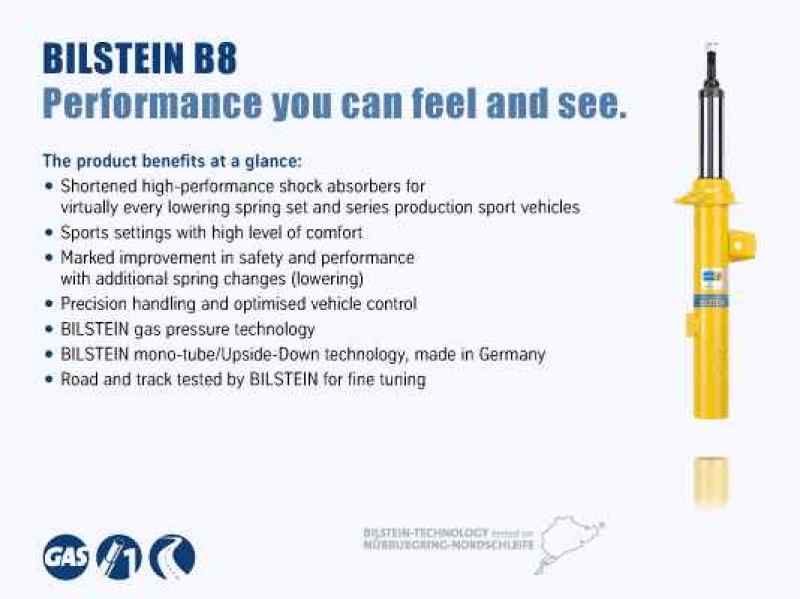 Bilstein B8 02-06 Audi A4 Front 46mm Monotube Shock Absorber