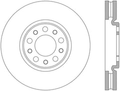 StopTech 13+ Dodge Dart Performance Slotted & Drilled Front Left Rotor