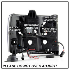 Spyder GMC Sierra 1500/2500/3500 07-13 Denali 08-13 LED Headlights Blk PRO-YD-GS07V2PL-BK