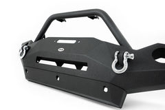 DV8 Offroad 07-18 Wrangler JK FS-18 Mid Length Steel Front Bumper w/ Fog Lights