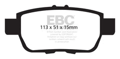 EBC 05-14 Honda Ridgeline 3.5 Greenstuff Rear Brake Pads