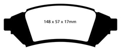 EBC 04 Pontiac Grand Prix 3.8 Yellowstuff Front Brake Pads
