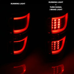 ANZO 2009-2013 Ford F-150 LED Taillights Black