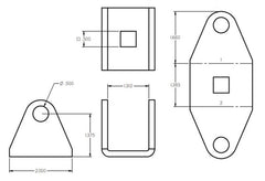 Ridetech Shockwave Eye-Stud Adapter