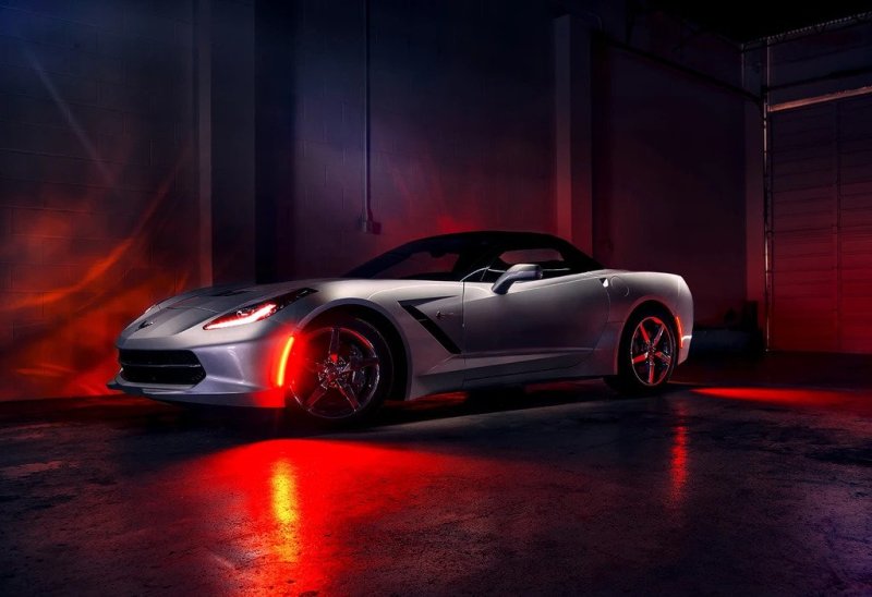 Oracle Chevrolet Corvette C7 Concept Sidemarker Set - Tinted - Black (GBA)