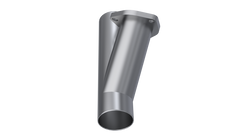 QTP 2.5in Weld-On QTEC Exhaust Cutout Y-Pipe