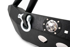DV8 Offroad 07-18 Jeep Wrangler JK/JL FS-8 Mid Length Steel Front Bumper w/ LED Lights