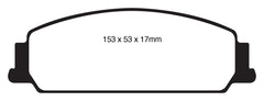 EBC 08-10 Pontiac G8 3.6 Yellowstuff Front Brake Pads