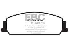 EBC 08-10 Pontiac G8 3.6 Yellowstuff Front Brake Pads