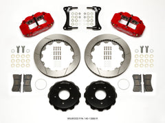 Wilwood Narrow Superlite 4R Front Hat Kit 12.88in Red 2007-Up Jeep Wrangler