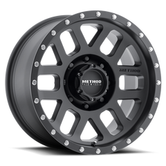 Method MR306 Mesh 18x9 -12mm Offset 8x170 130.81mm CB Matte Black Wheel