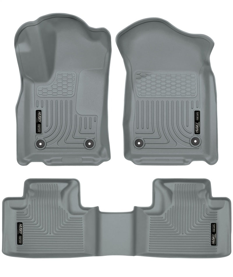 Husky Liners 16-22 Dodge Durango Weatherbeater Grey Front & 2nd Seat Floor Liners