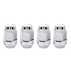 McGard Hex Lug Nut (Cone Seat Bulge Style) 7/16-20 / 3/4 Hex / 1.45in. Length (4-Pack) - Chrome