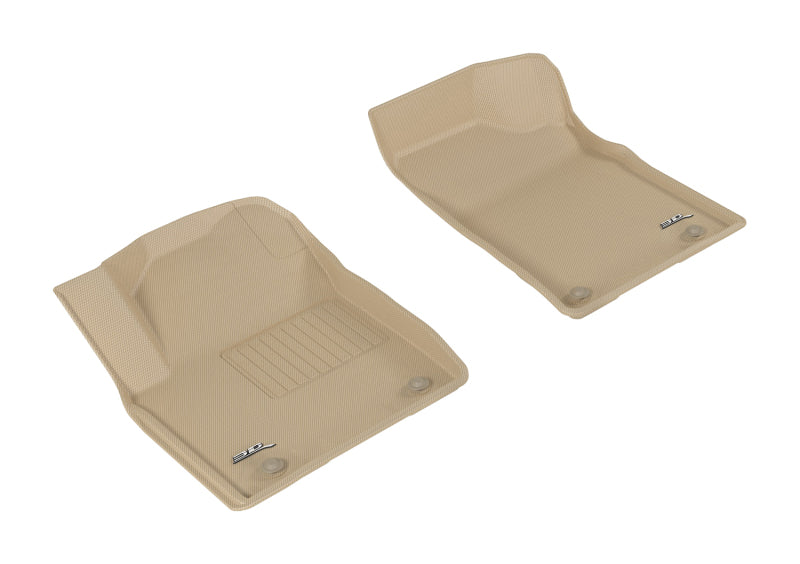 3D MAXpider 2017-2020 Nissan Armada Kagu 1st Row Floormat - Tan