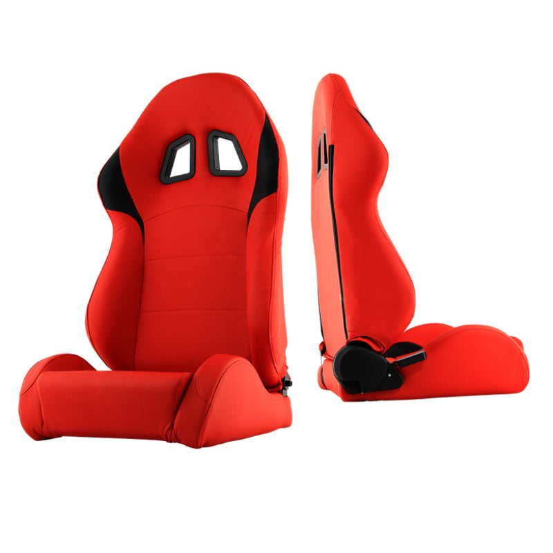 Xtune Xm-Ii Racing Seat Pu (Double Slider) Red/Black Passenger Side RST-XM2-01-RDB-PA