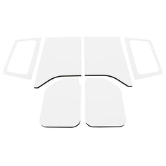 DEI 11-18 Jeep Wrangler JK 2-Door Boom Mat Complete Headliner Kit - 6 Piece - White