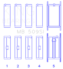 King Chevrolet 400 Crankshaft Main Bearing Set (Set of 5)