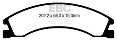 EBC 08+ Ford Econoline E150 4.6 Greenstuff Rear Brake Pads