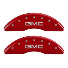 MGP 4 Caliper Covers Engraved Front & Rear GMC Yellow finish black ch