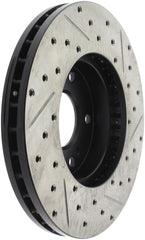 StopTech Power Slot 6/89-96 Nissan 300ZX Slotted & Drilled Right Front Rotor