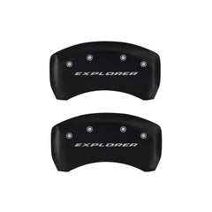 MGP 4 Caliper Covers Engraved Front & Rear Explorer Red finish silver ch