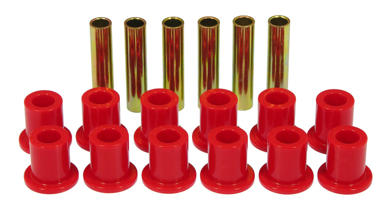 Prothane 67-77 Ford F250 4wd Front Spring & Shackle Bushings - Red