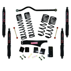 Skyjacker 2007-2018 Jeep Wrangler JK 2 Door 4WD Long Travel 3.5in-4in Lift Kit w/Black Max Shocks