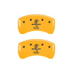 MGP Rear set 2 Caliper Covers Engraved Rear Tiffany Snake Black finish silver ch