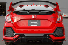 Perrin 10th Gen Civic SI/Type-R/Hatchback Tow Hook Kit (Rear) - Glossy Black
