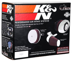K&N 08-15 Harley Davidson Street Metal High Flow Performance Intake Kit - Black