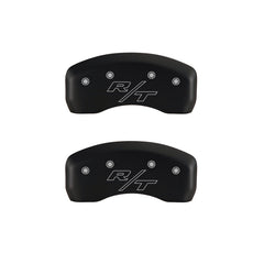 MGP 4 Caliper Covers Engraved Front & Rear Vintage Style/RT Red finish silver ch