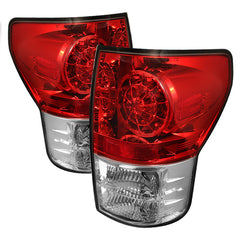 Spyder Toyota Tundra 07-13 LED Tail lights Red Clear ALT-YD-TTU07-LED-RC
