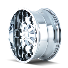 Mayhem 8015 Warrior 20x9 / 6x135 BP / 0mm Offset / 106mm Hub Chrome Wheel