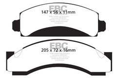 EBC 74-80 Chevrolet C30 (JB8) Yellowstuff Front Brake Pads