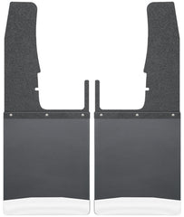 Husky Liners 09-16 Dodge Ram 1500/2500/3500 12in W Black Top SS Weight Kick Back Front Mud Flaps
