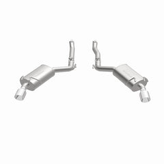 MagnaFlow Axle-Back Stainless Dual Split 4in Polished Tips 10-15 Chevrolet Camaro Convert. 3.6L V6