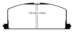 EBC 90-91 Toyota Celica 1.6 Yellowstuff Front Brake Pads