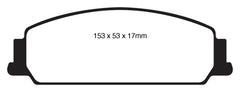 EBC 08-10 Pontiac G8 3.6 Redstuff Front Brake Pads