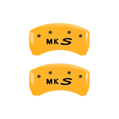 MGP 4 Caliper Covers Engraved Front & Rear MGP Black finish silver ch