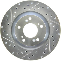 StopTech Select Sport 2000-2009 Honda S2000 Drilled and Slotted Front Right Brake Rotor