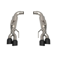Kooks 2018+ Mustang 5.0L 4V OEM x 3in Axle-Back Exh w/3in Round Race Mufflers 4in Black Quad Tips