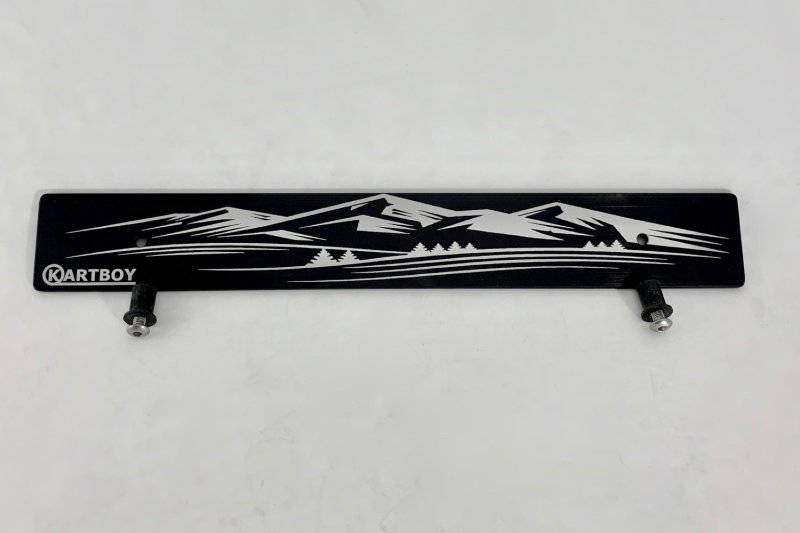 Kartboy Front Plate Delete w/ Mountain Logo