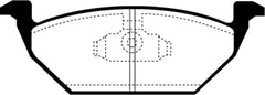 EBC 98-99 Volkswagen Beetle 2.0 Greenstuff Front Brake Pads
