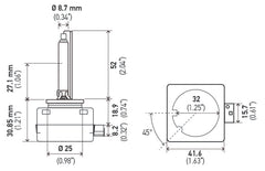 Hella Xenon D1S Bulb PK32d-2 85V 35W 4300k