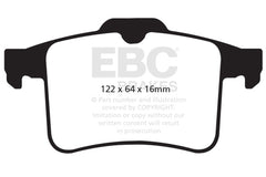 EBC 10-15 Jaguar XF 5.0 Supercharged (470) Yellowstuff Rear Brake Pads