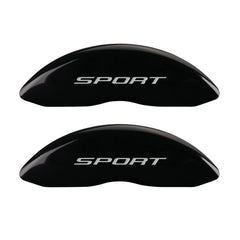 MGP 4 Caliper Covers Engraved Front & Rear No Bolts/Sport 2015 Black finish silver ch