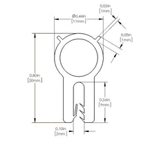 aFe MagnumFORCE Spare Parts Trim Seal Kit (1/16IN X 7/16IN) x 36IN L