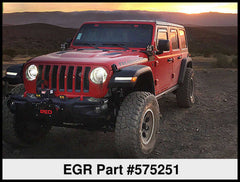 EGR 2018 jeep Wrangler JL SlimLine In-Channel WindowVisors Set of 4 - Dark Smoke