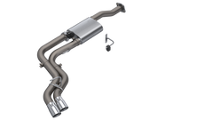 QTP 15-18 Ford F-150 CC/EC Standard Bed 304SS Screamer Cat-Back Exhaust w/3in Tips