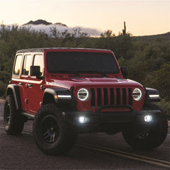 Rigid Industries 360-Series 4in LED SAE J583 Fog Light - 2018+ Jeep JL Rubicon - White (Pair)